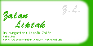 zalan liptak business card
