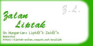 zalan liptak business card